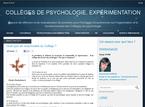 Collèges psychologie, expérimentation Collèges psychologie, expérimentation