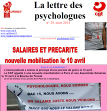 10/04/2014 Grève nationale et manifestation des psychologues