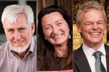 Left to Right: John O'Keefe, May-Britt Moser, Edvard I. Moser (Photos: AP, Zuma)