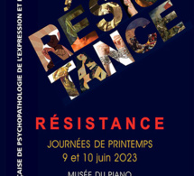 Résistance - Formes cliniques, forces créatives, 59èmes Journées SFPE-AT